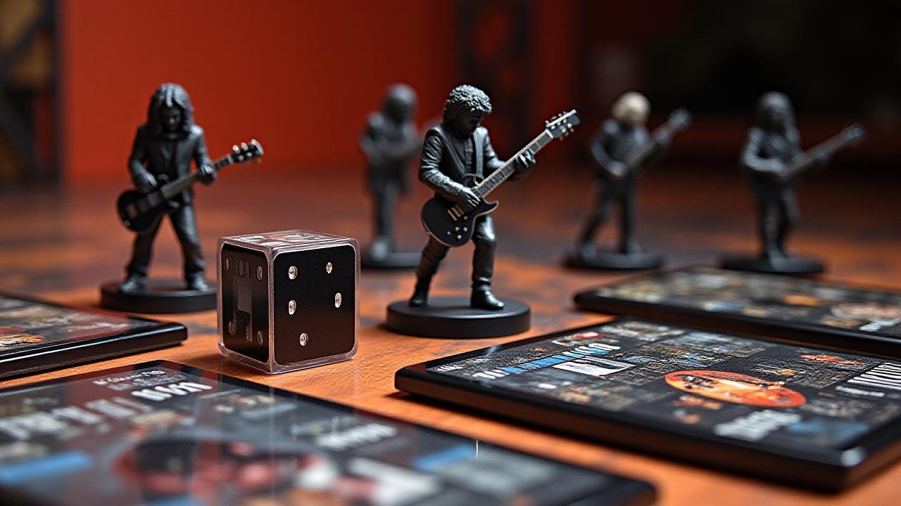 公式ライセンスバンドゲームの豪華なコンポーネント